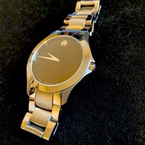 Movado 84 G2 1855 Museum Wrist Watch 39mm Stainless Steel